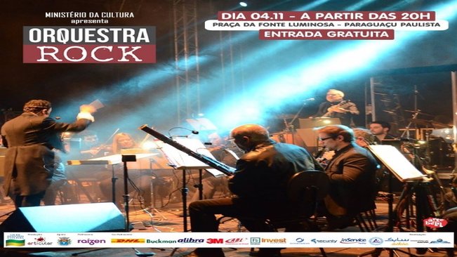 Orquestra Rock de apresenta neste sábado na Fonte Luminosa