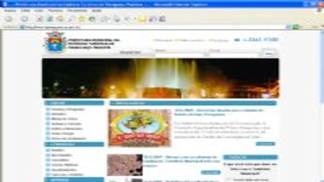 Site da prefeitura já está no ar